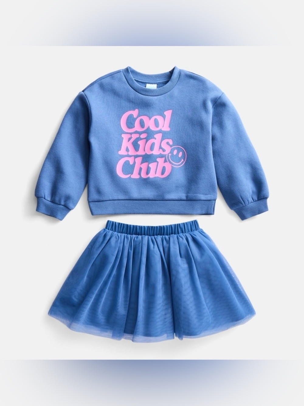 Wonder Nation Girls 4T Cool Kids Club Sweatshirt Tulle Skirt Set NWT